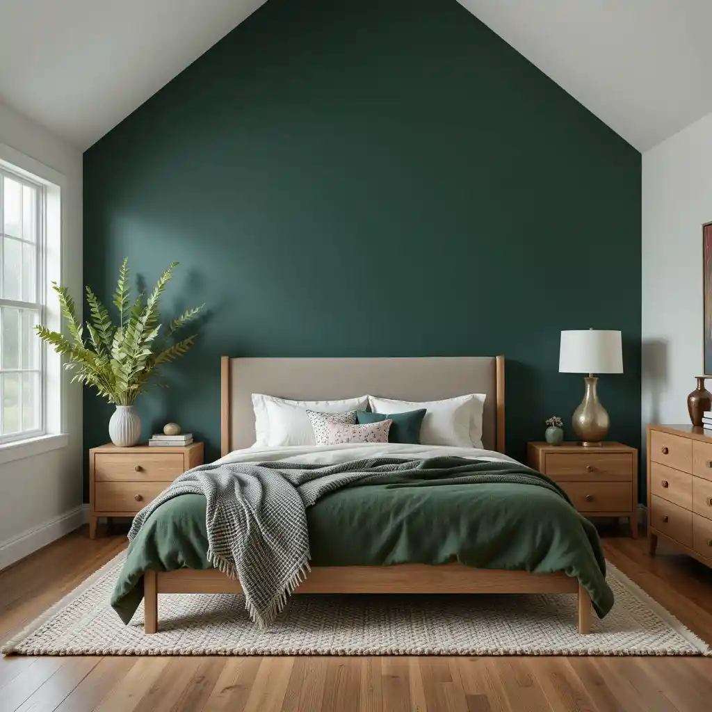 Rich Forest Green Accent Walls