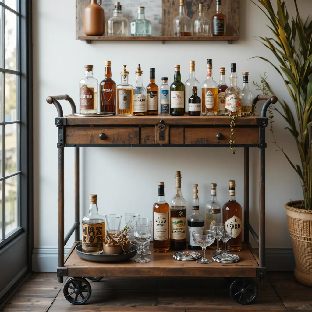 Rustic Bar Cart