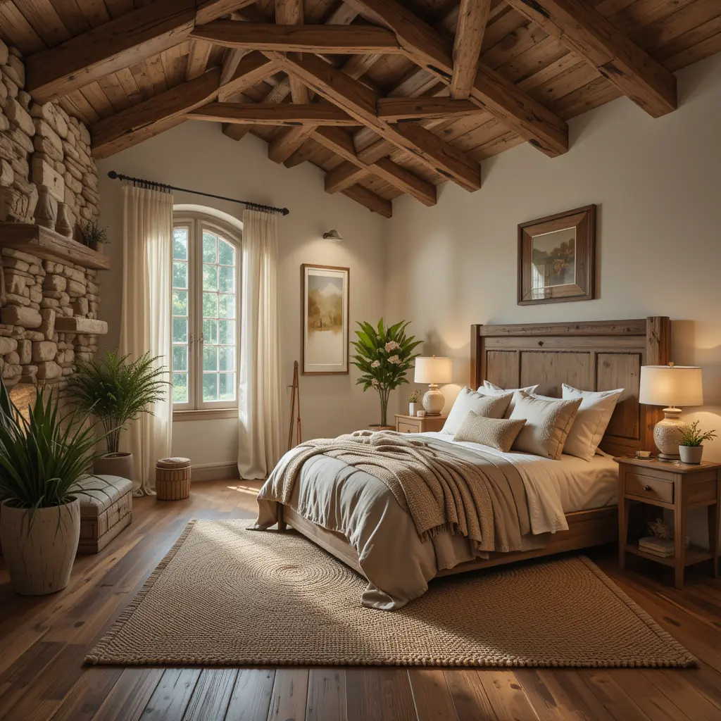 Rustic Charm with Wooden Accents