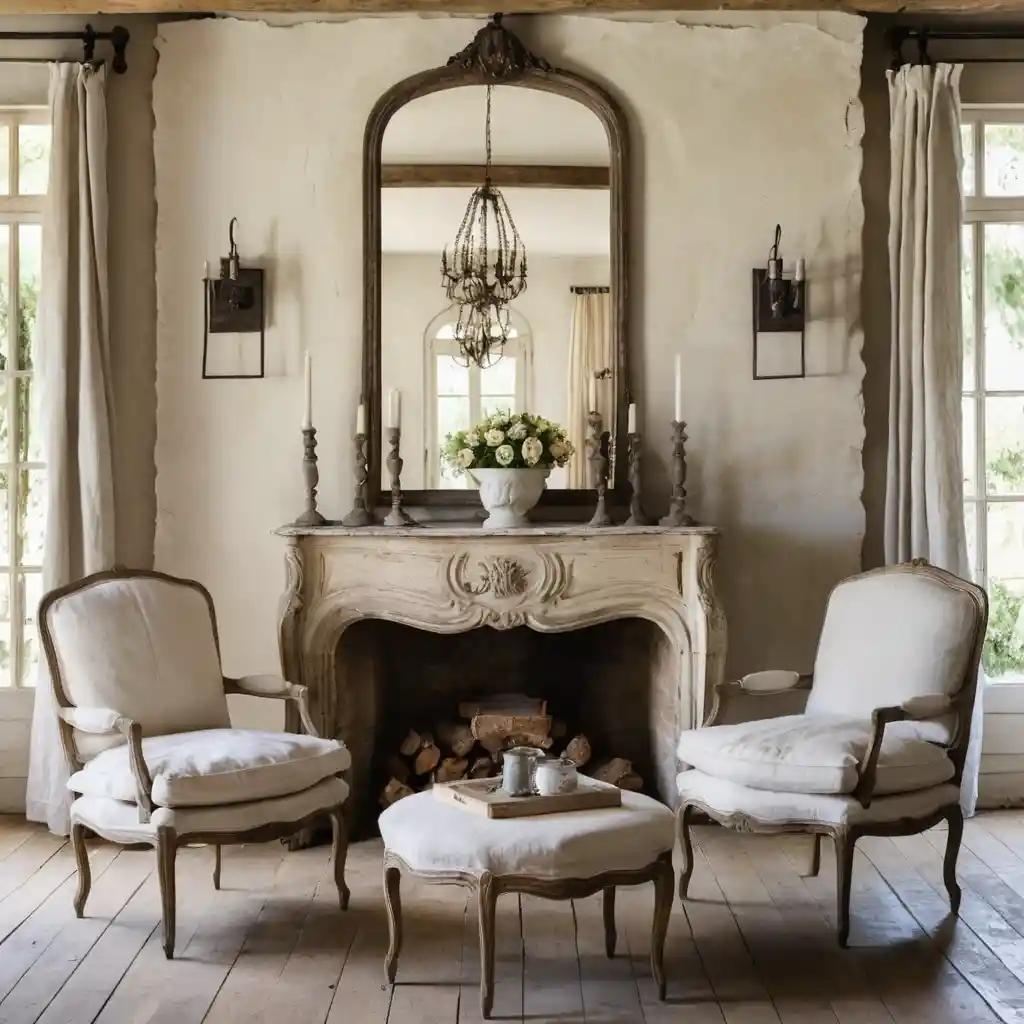 Rustic French Armchairs