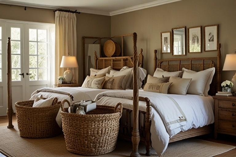 Rustic French Baskets for Storage