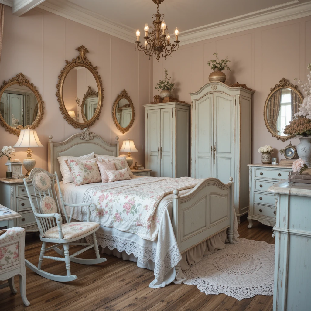 Shabby Chic Vintage Bedroom