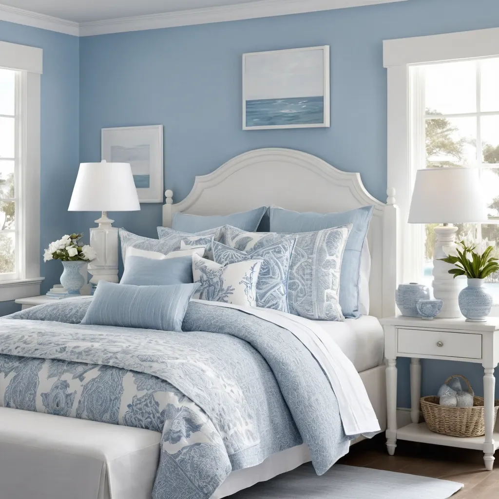 Shades of White and Blue