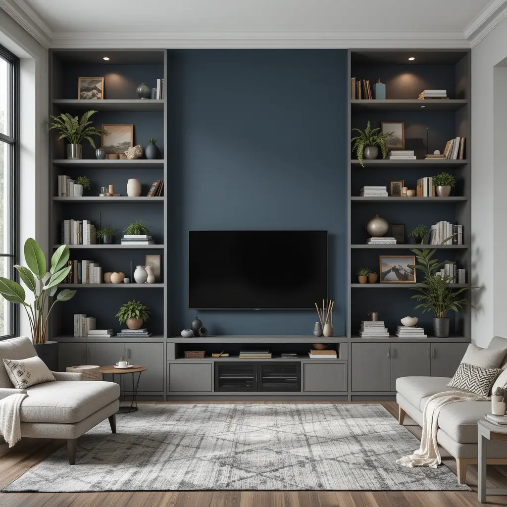 Shelved Accent Wall