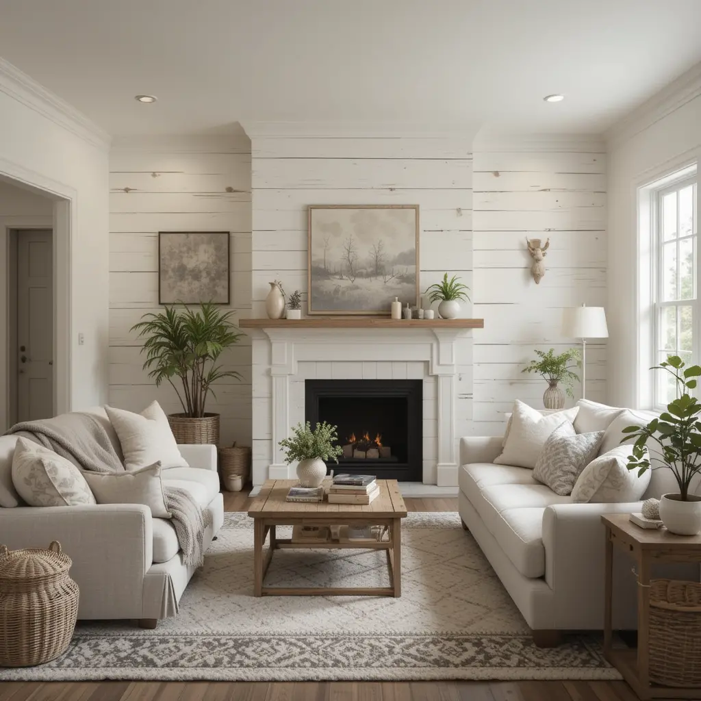 Shiplap Wall for Rustic Charm