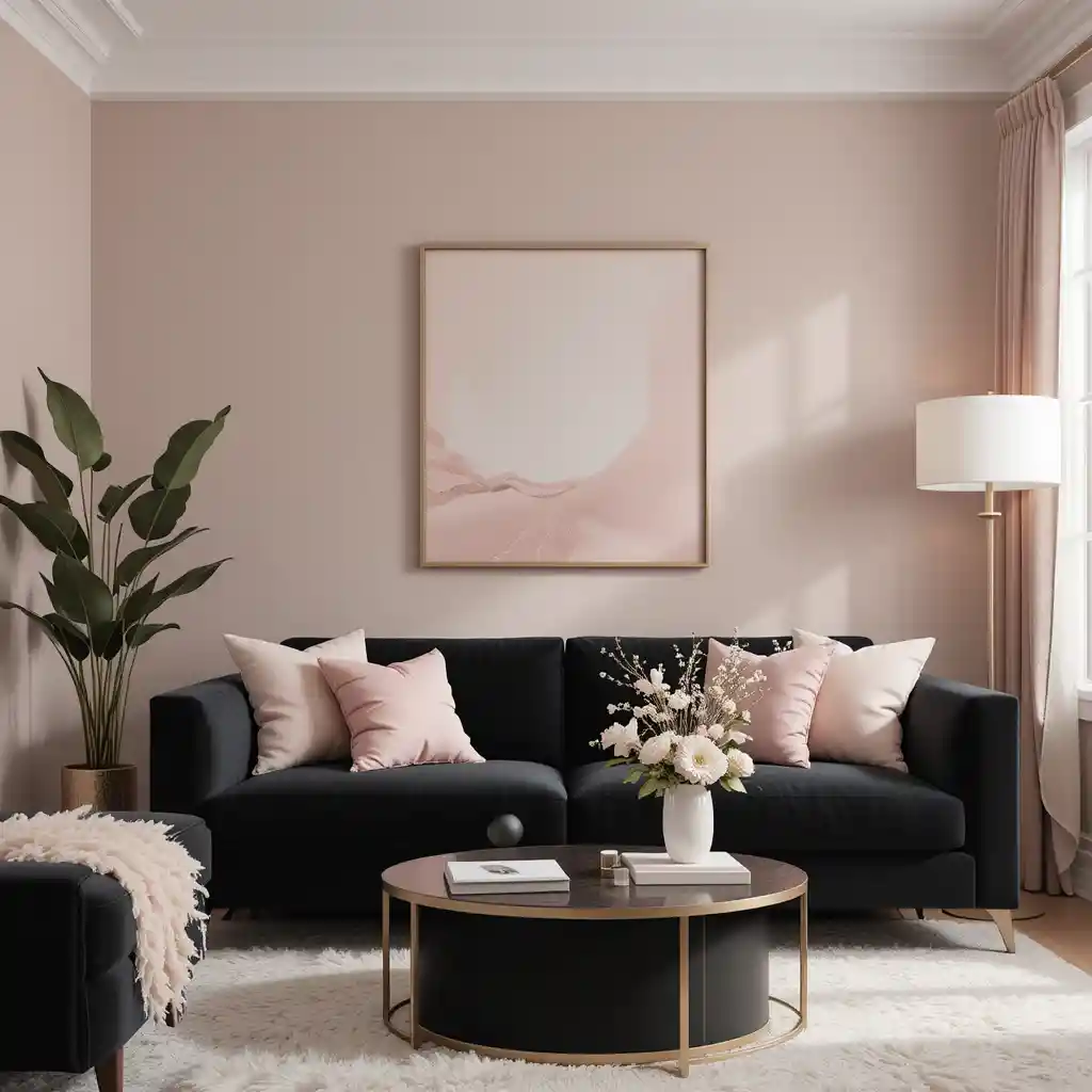 Soft Glam with Black and Blush