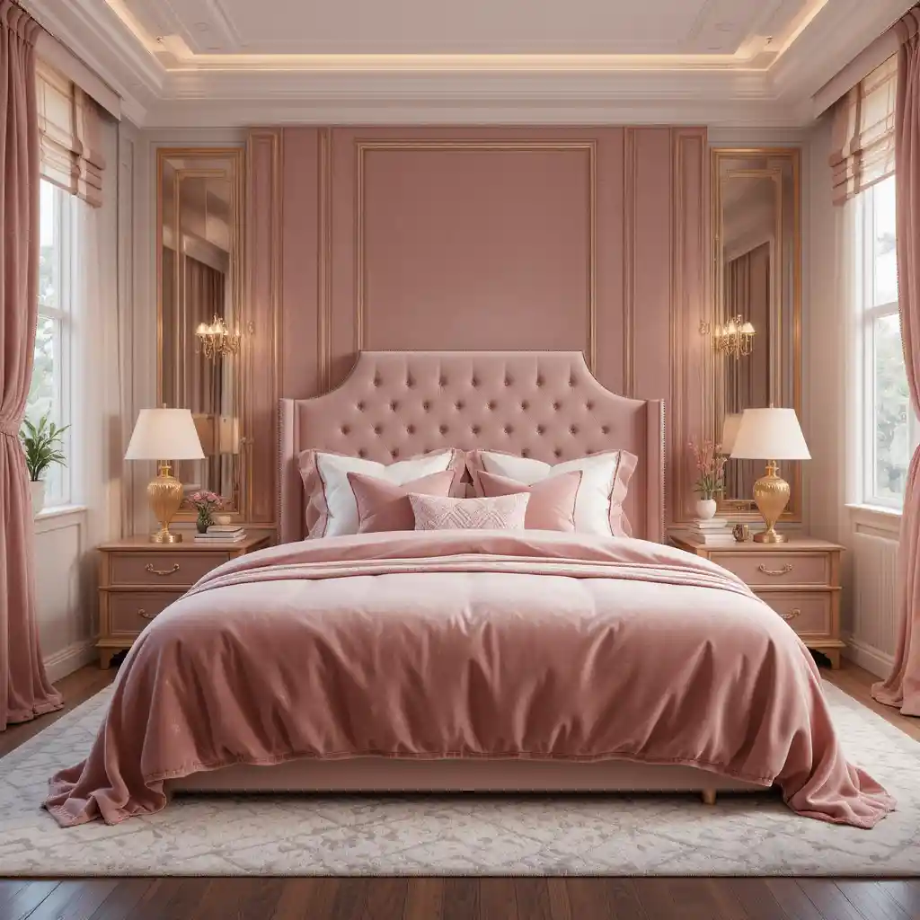 Soft Pink with Velvet Touches