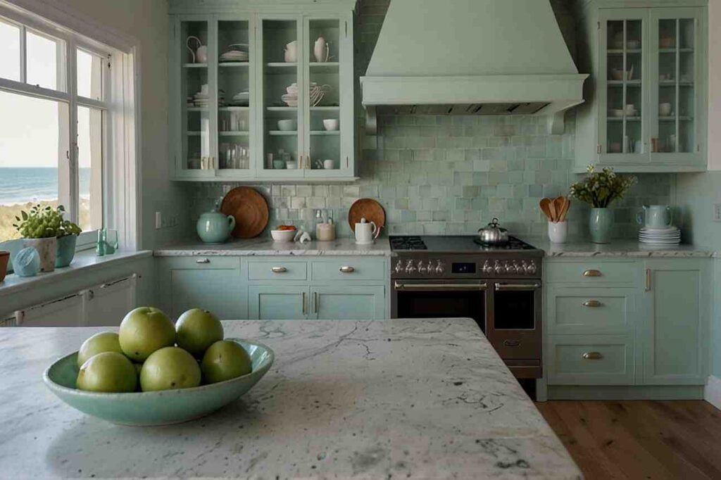 Soft Seafoam Green Accents in Decor