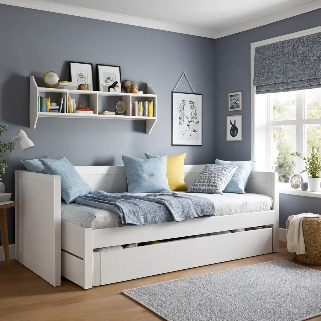 Space-Saving Sofa Bed for Relaxation