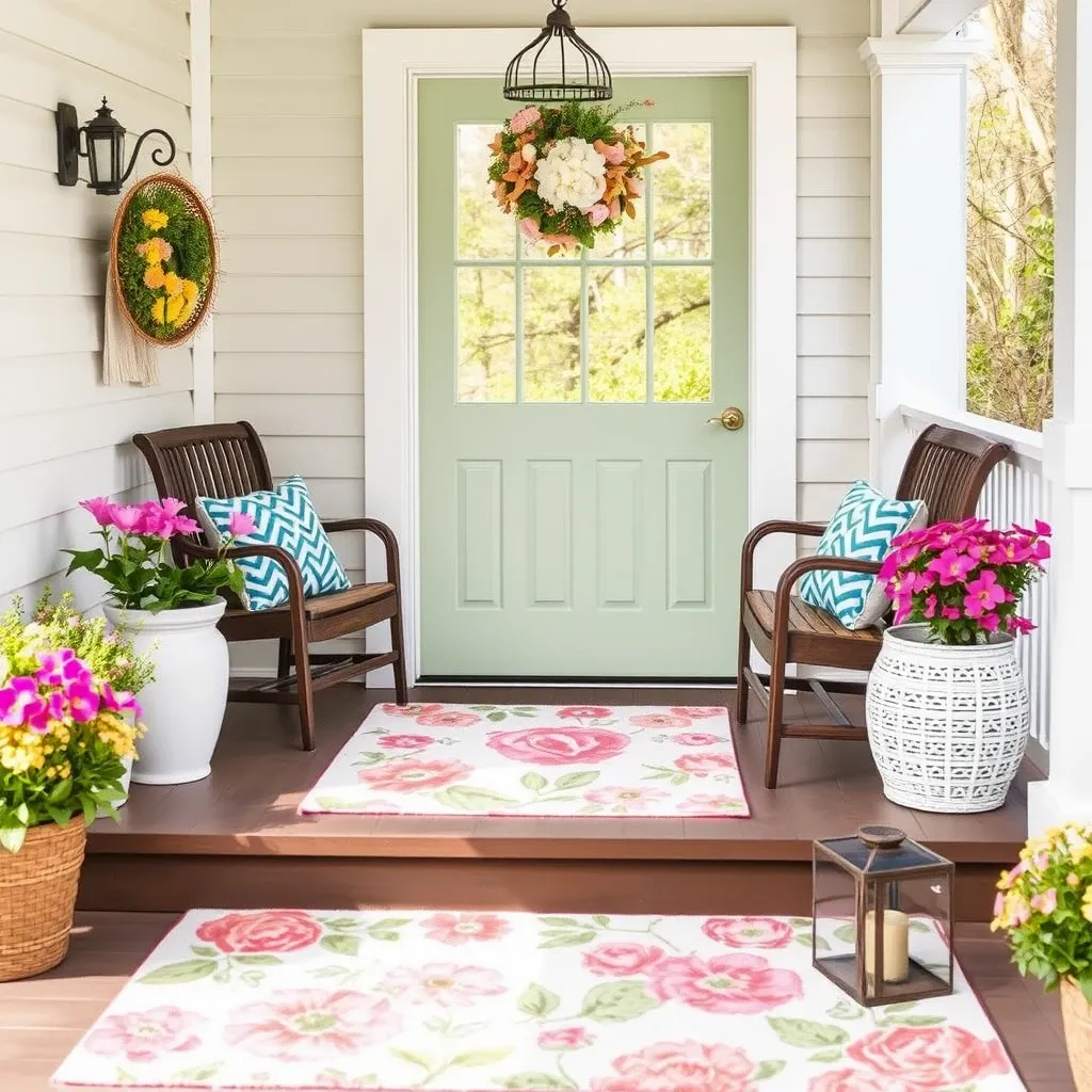 Spring-Themed Outdoor Rug