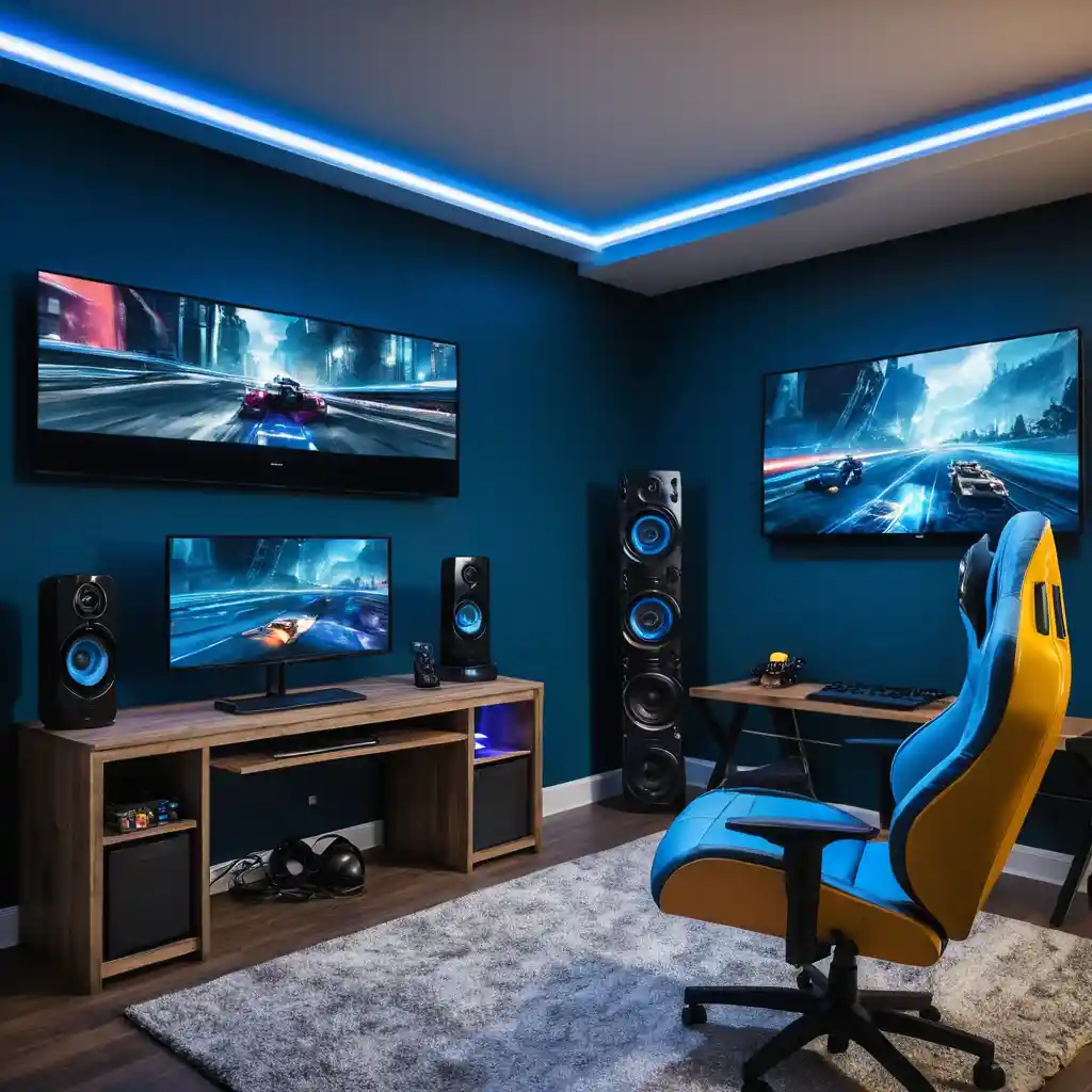 Tech-Infused Bedroom for the Modern Gamer