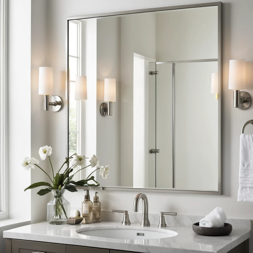 Thin Metal Frame Mirror