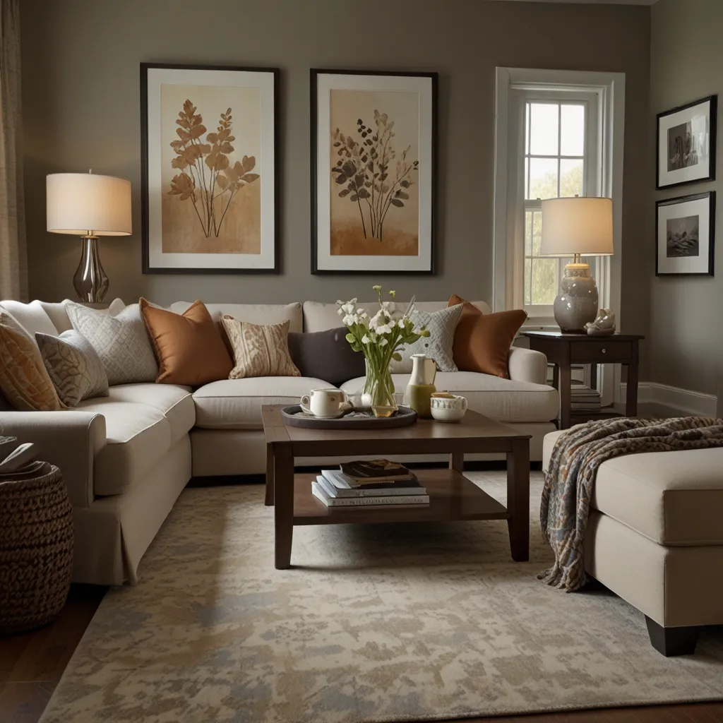 Tonal Color Palette with Accent Pieces