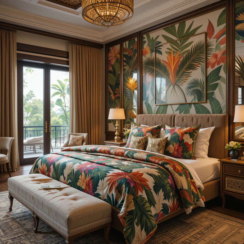 Tropical Luxe with Bold Prints and Exotic Fabrics