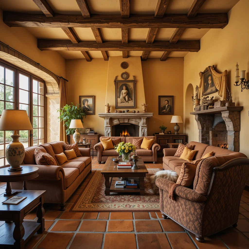 Tuscany-Inspired Living Room