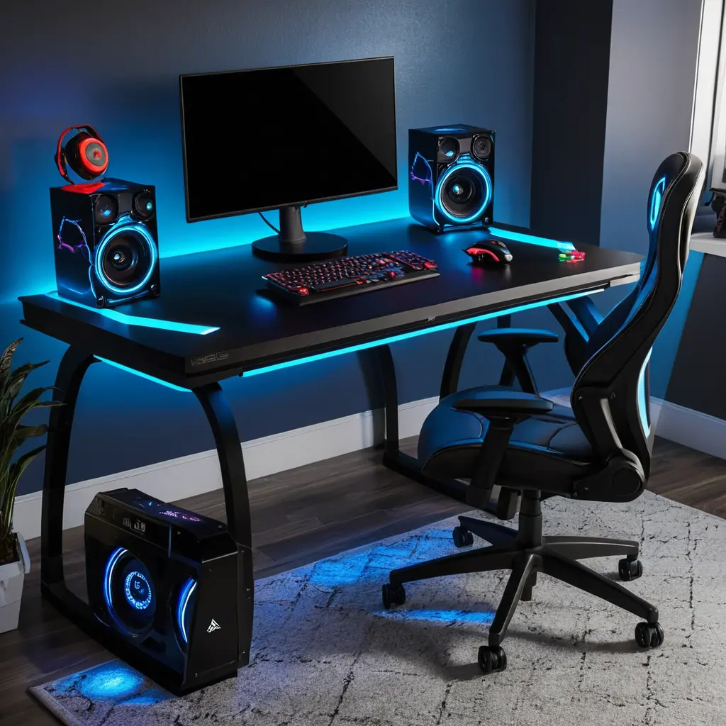 Underlit Gaming Desk