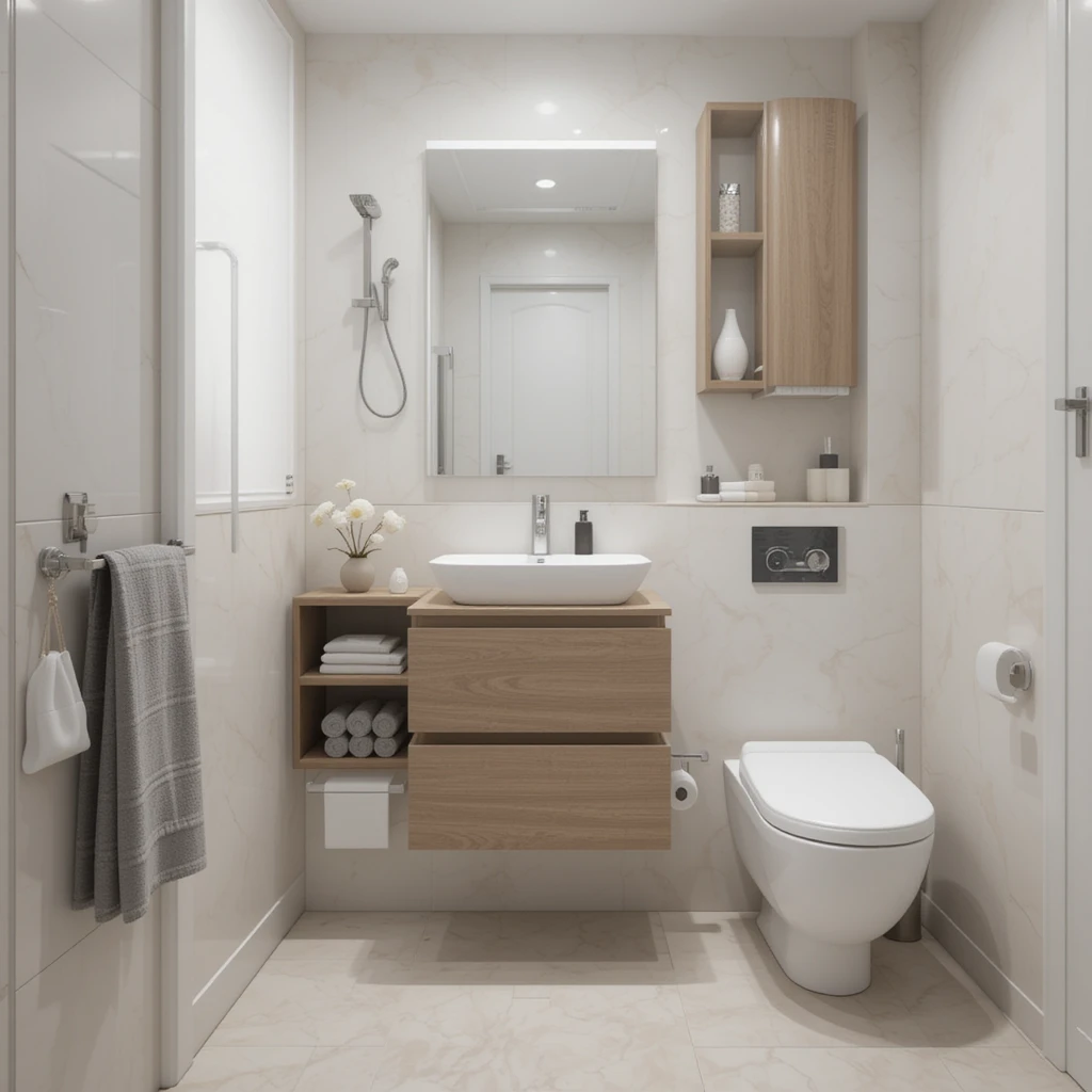 Use a Fold-Down Vanity