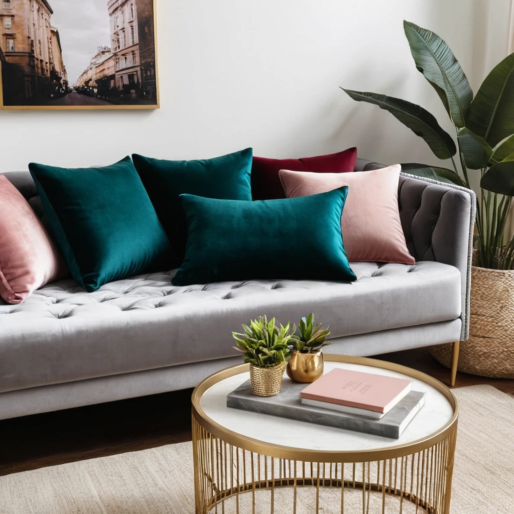 Velvet Cushions for Luxe Comfort