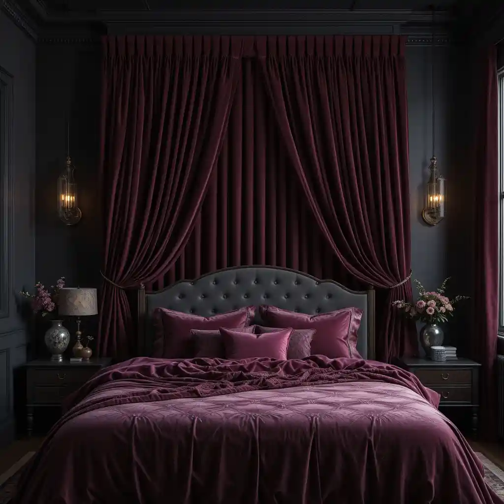 Velvet Drapes and Dark Walls