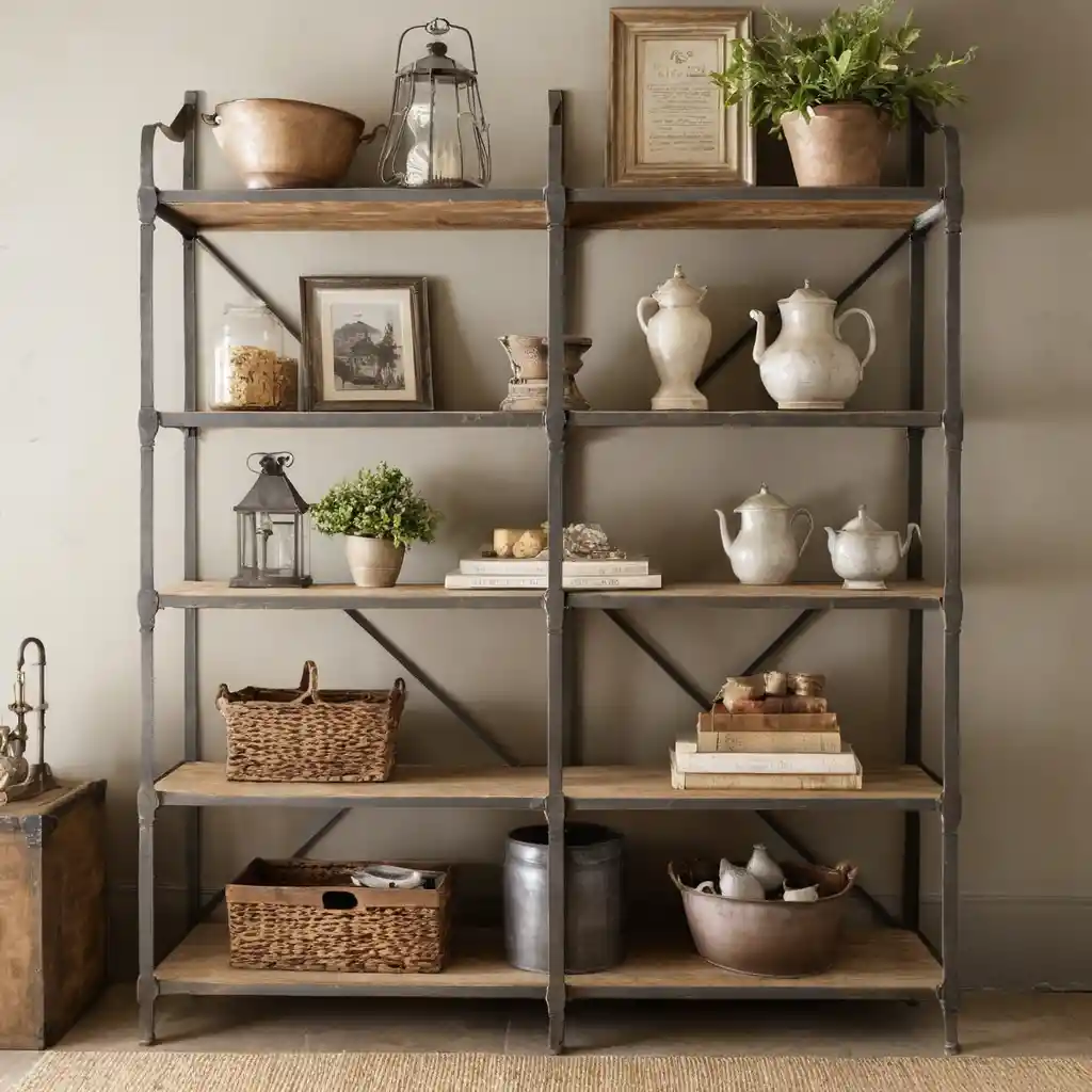 Vintage French Shelving Units