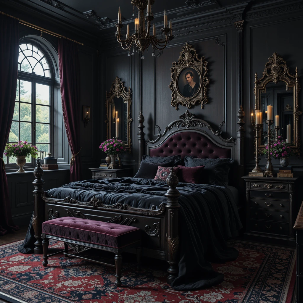 Vintage Gothic Victorian Bedroom