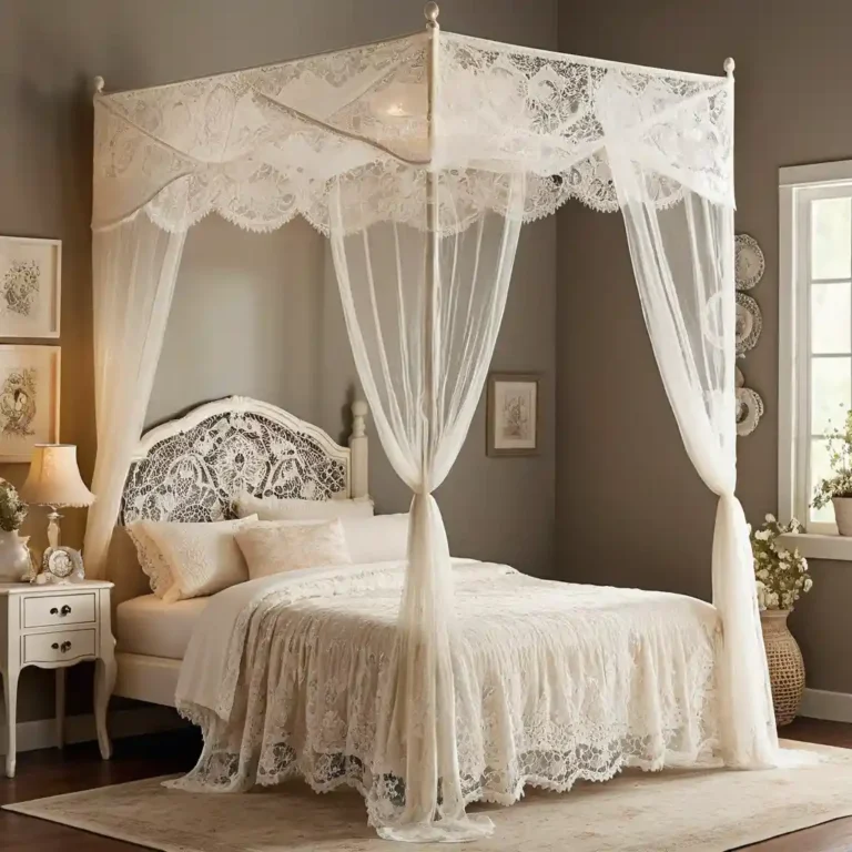 Vintage Lace Bed Canopy