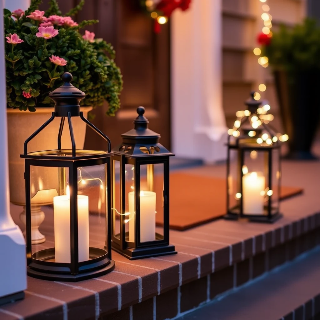 Vintage Lanterns with Candles