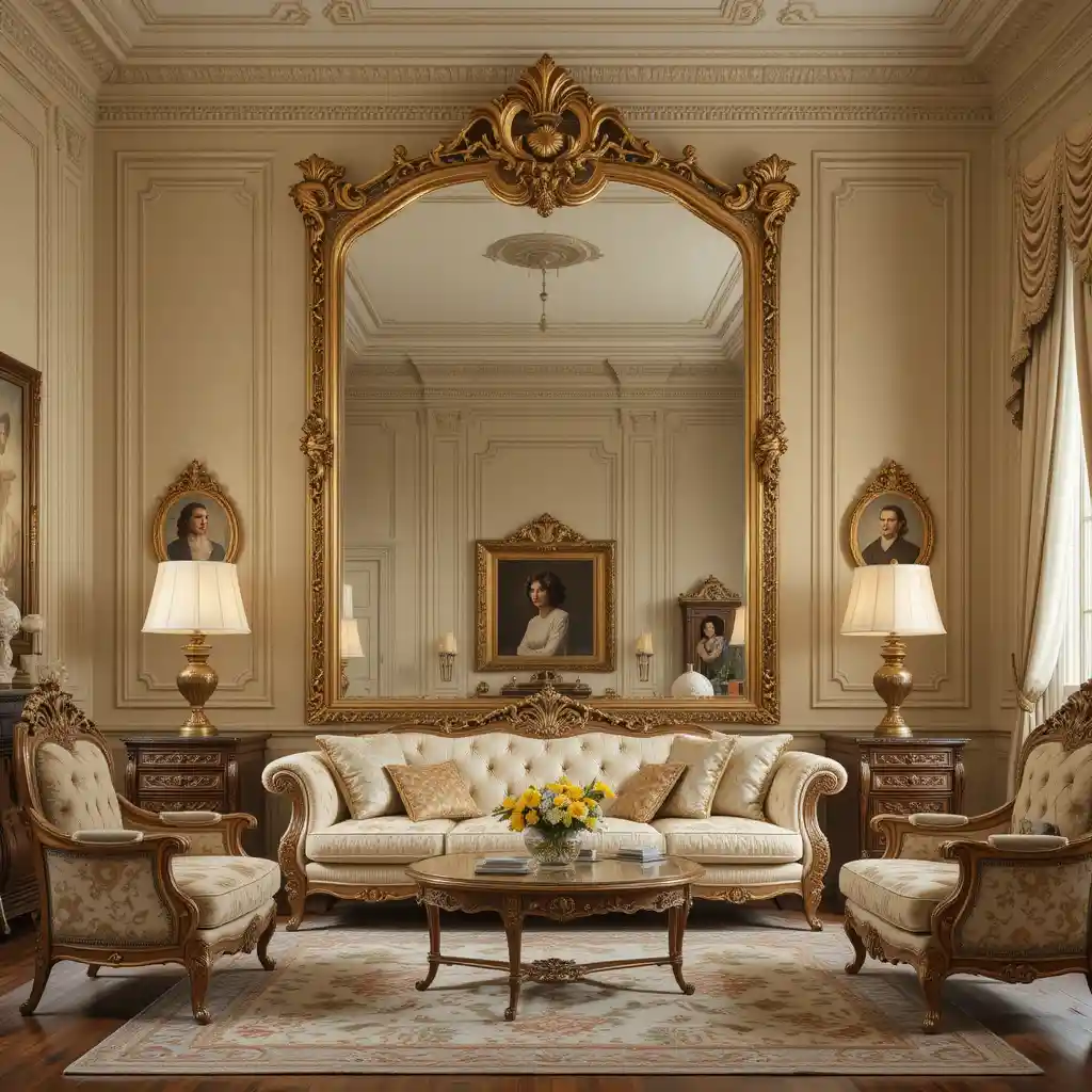 Vintage Mirrors for an Elegant Focal Point
