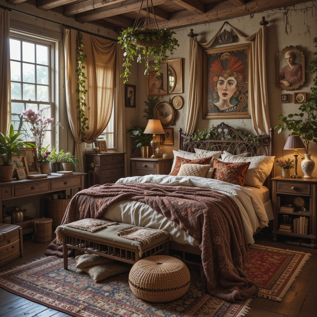 Vintage Shabby Bohemian Bedroom