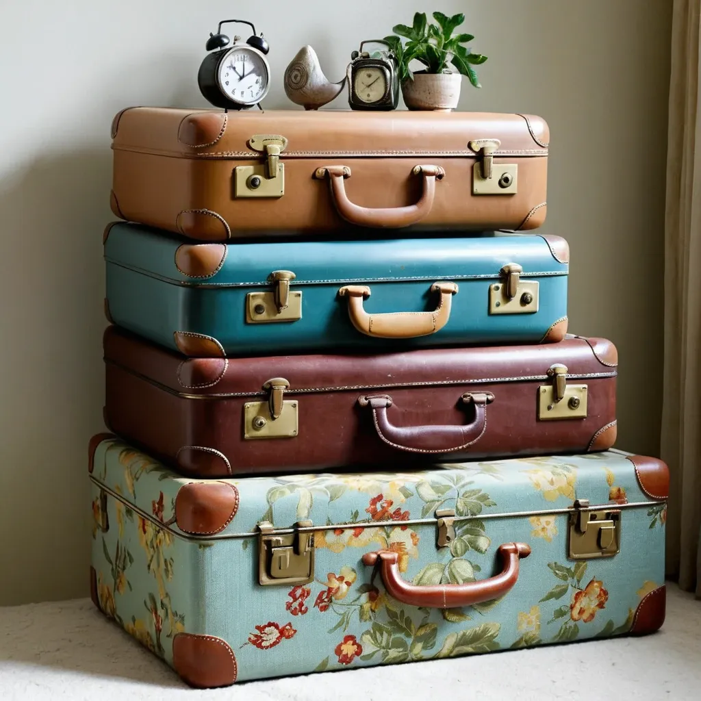 Vintage Suitcases for Storage