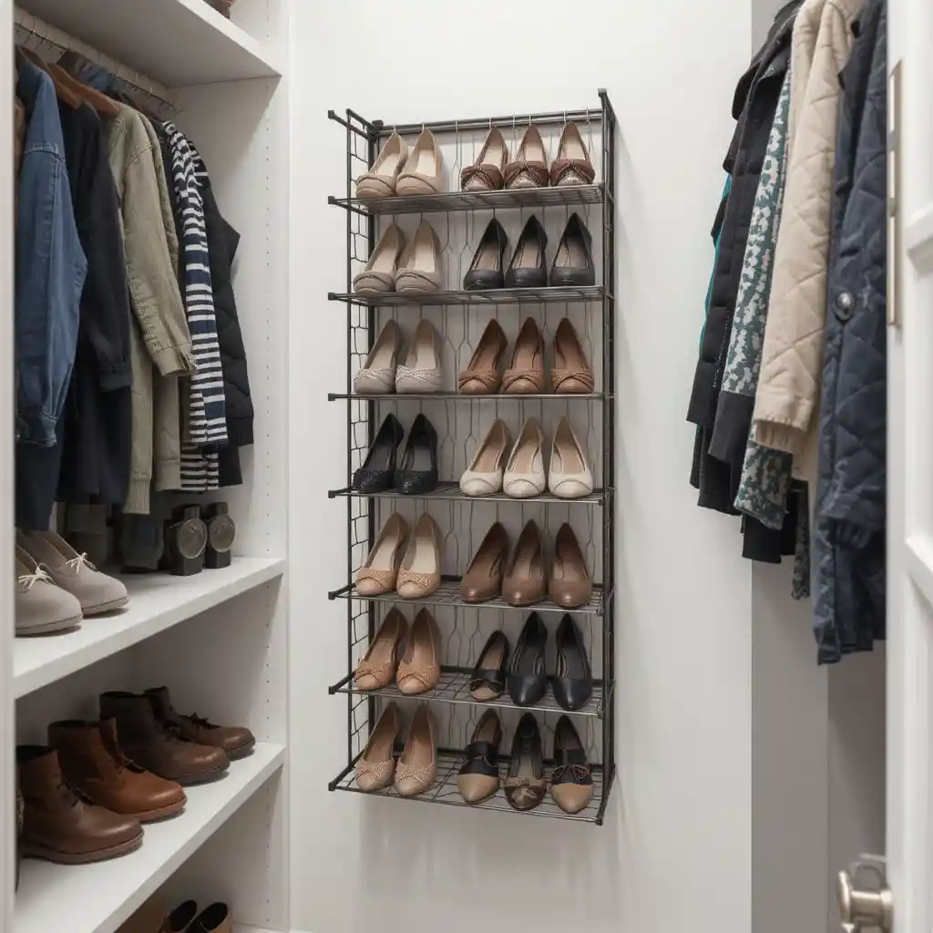 Wall-Mounted Shoe Rack