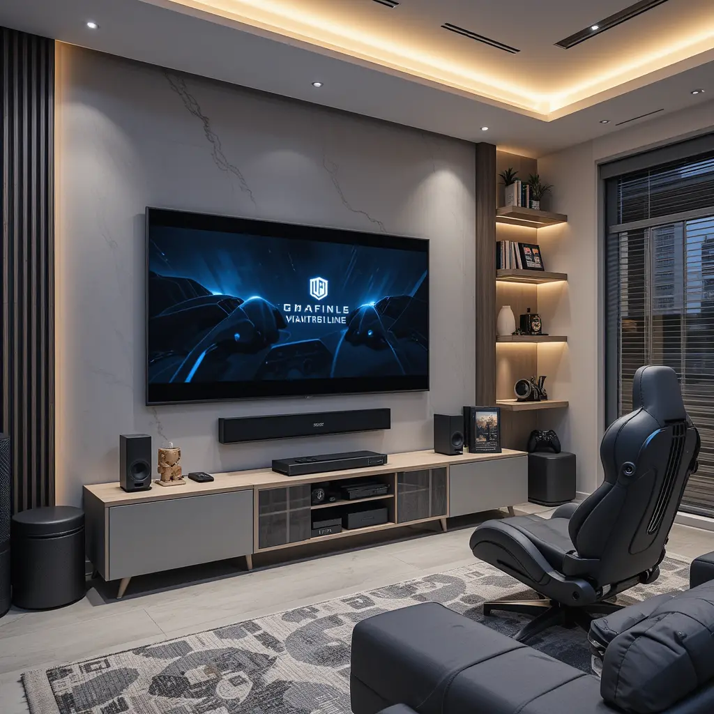 Wall-Mounted TV for Extra Viewing Space