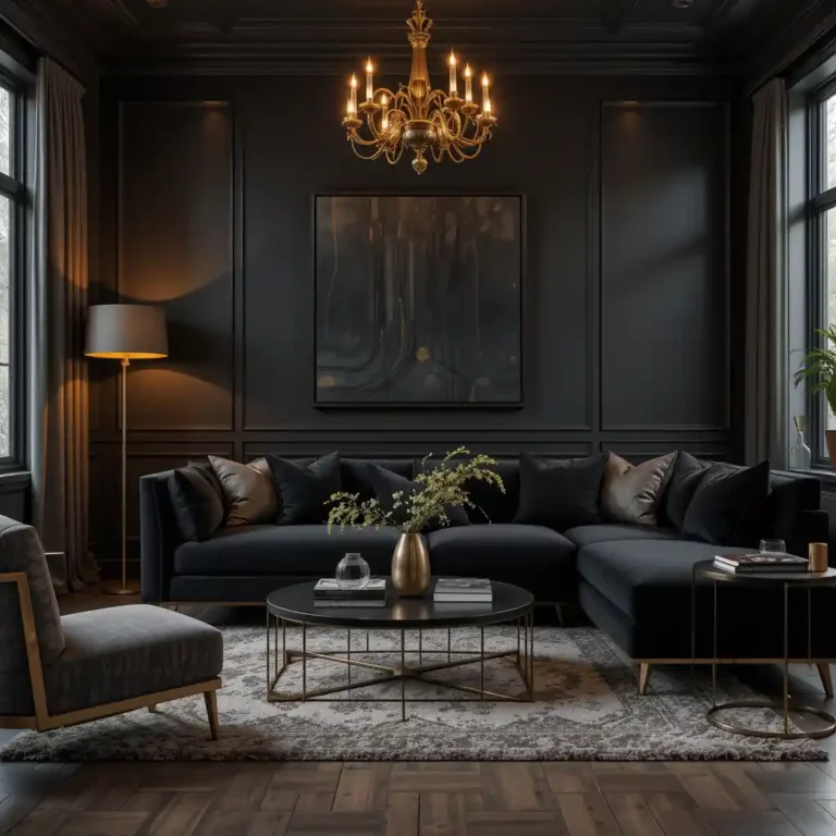 20 Black Couch Living Room Ideas