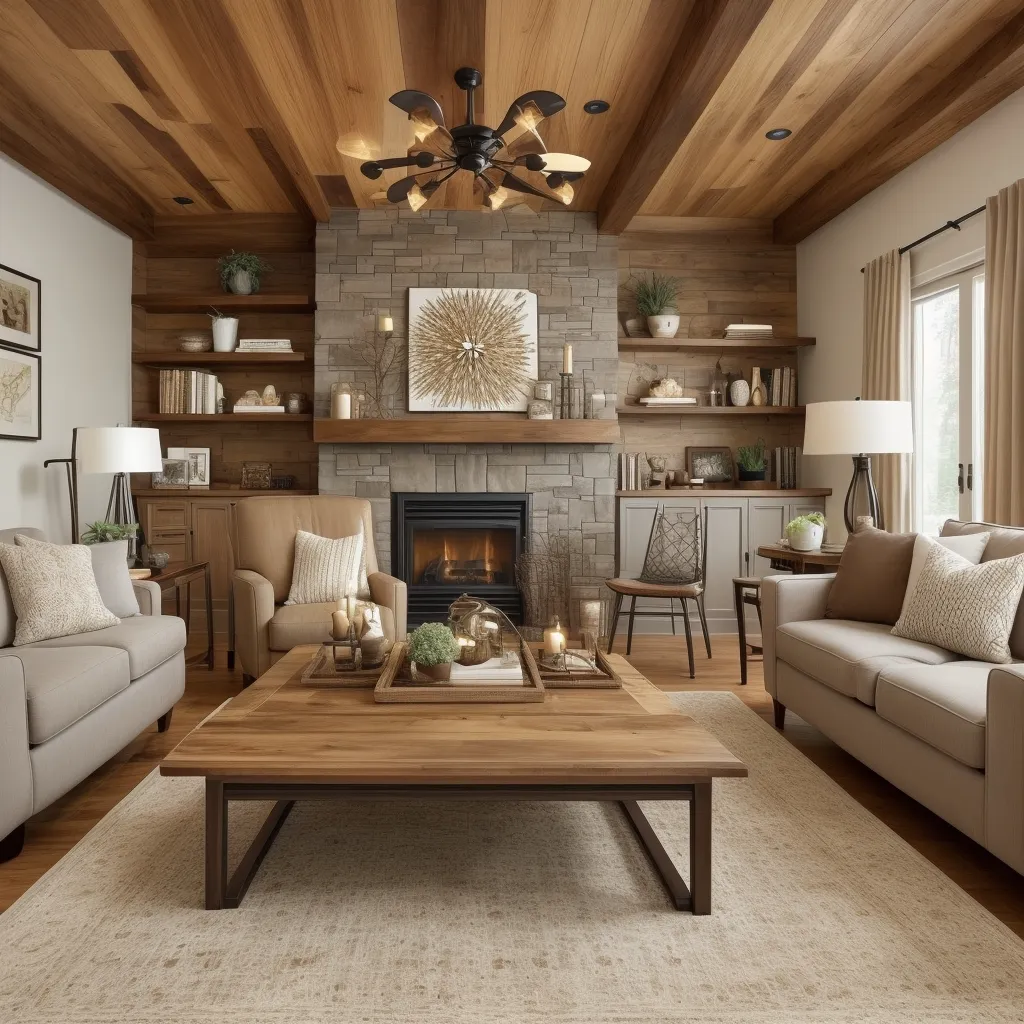 Warm Wood Tones for Grounding