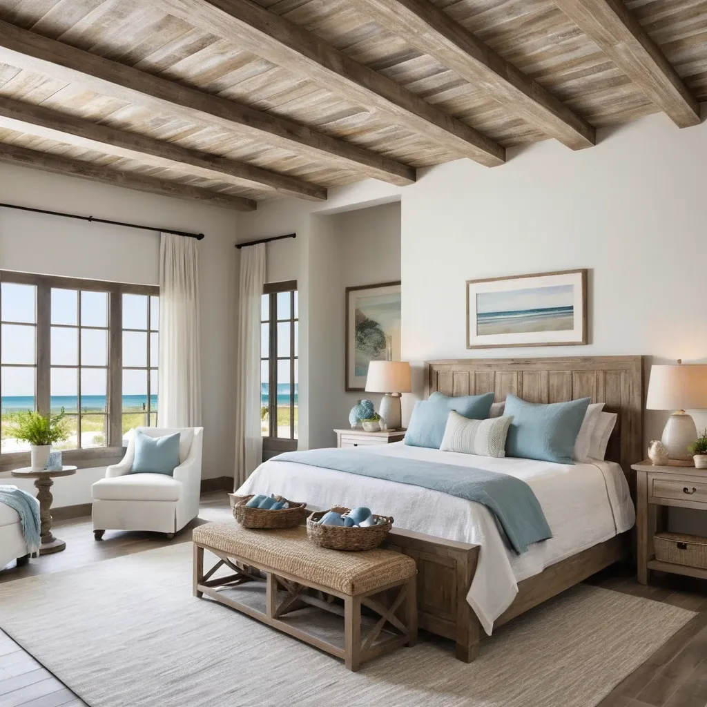 Weathered Wooden Ceiling Beams