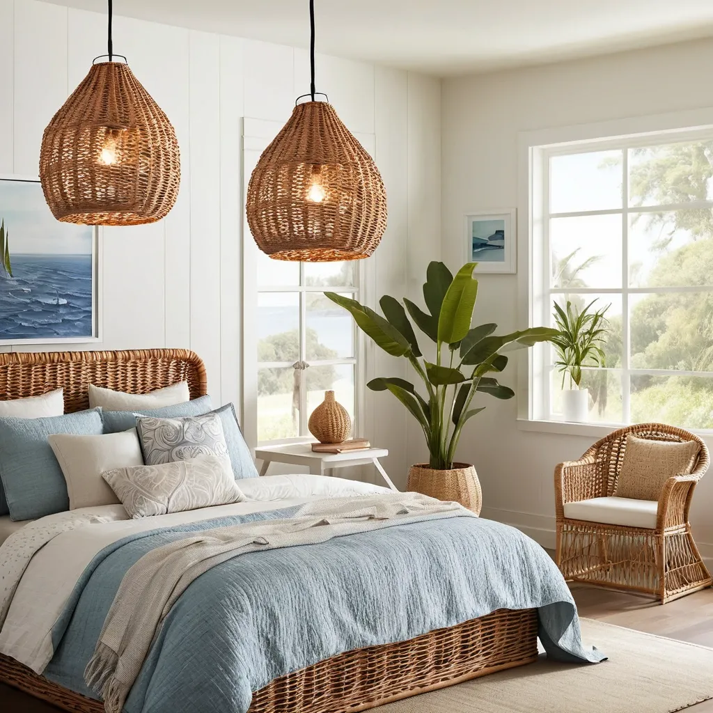 Wicker Pendant Lights