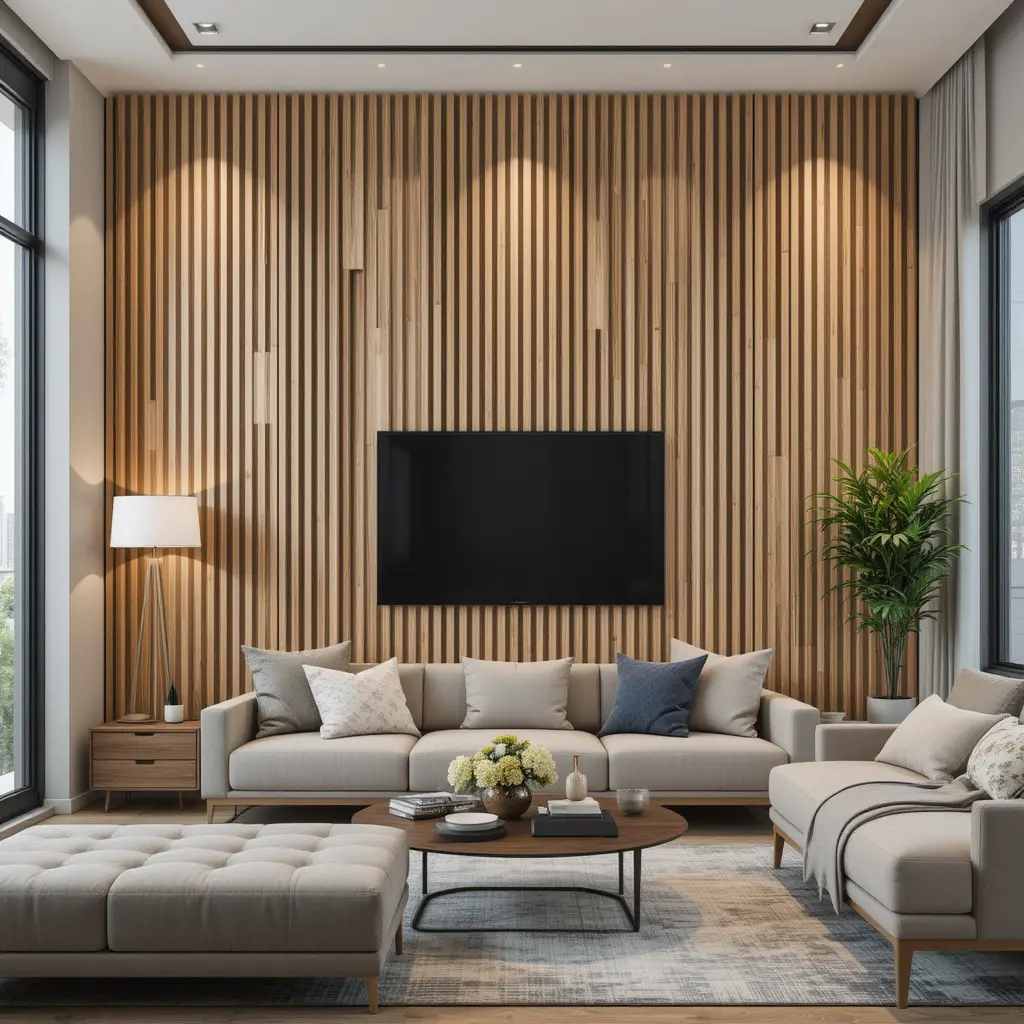 Wood Slat Wall for Modern Texture
