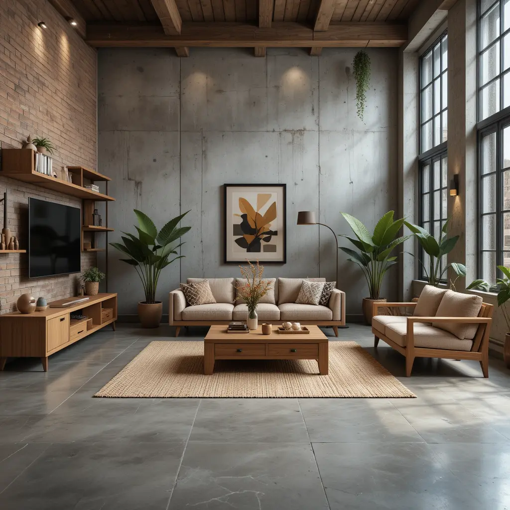 Wood and Concrete Combinations