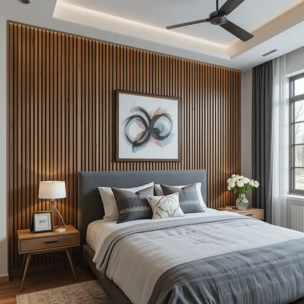 Wooden Slat Wall Accents
