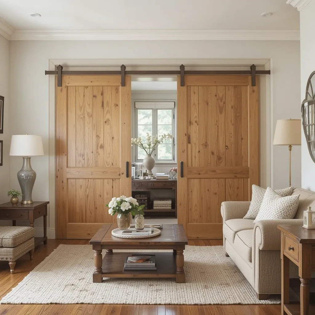 Wooden Sliding Doors for Privacy
