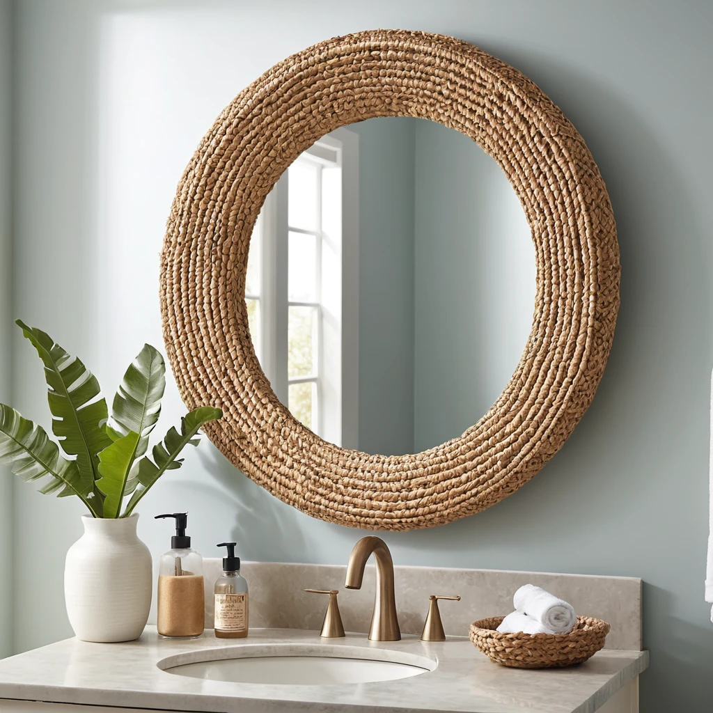 Woven Frame Mirror