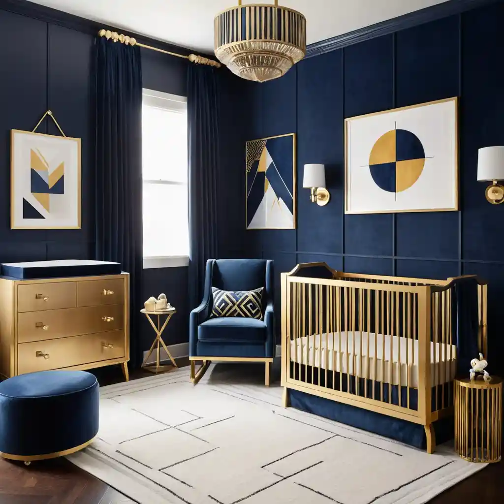 Art Deco Baby Room