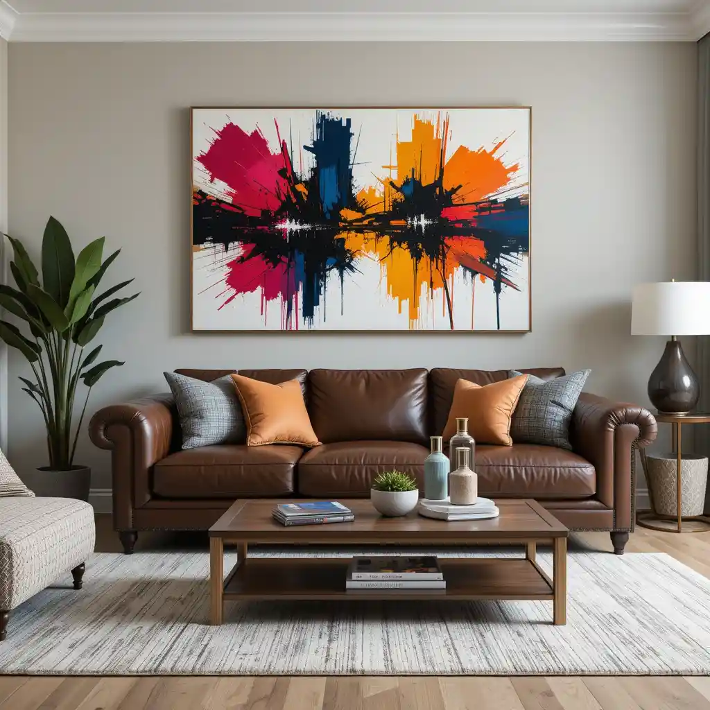 Artistic Expression with Bold Artwork