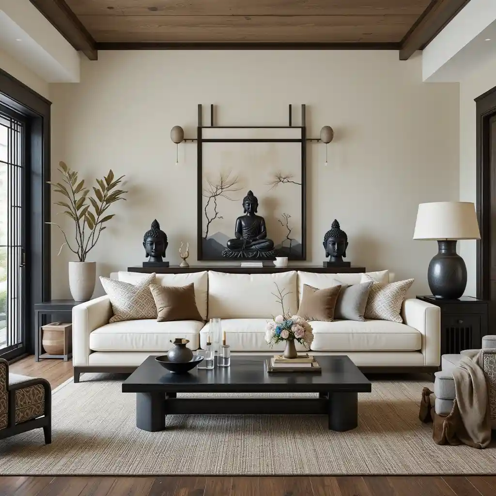 Asian-Inspired Tranquility with Simple Elements