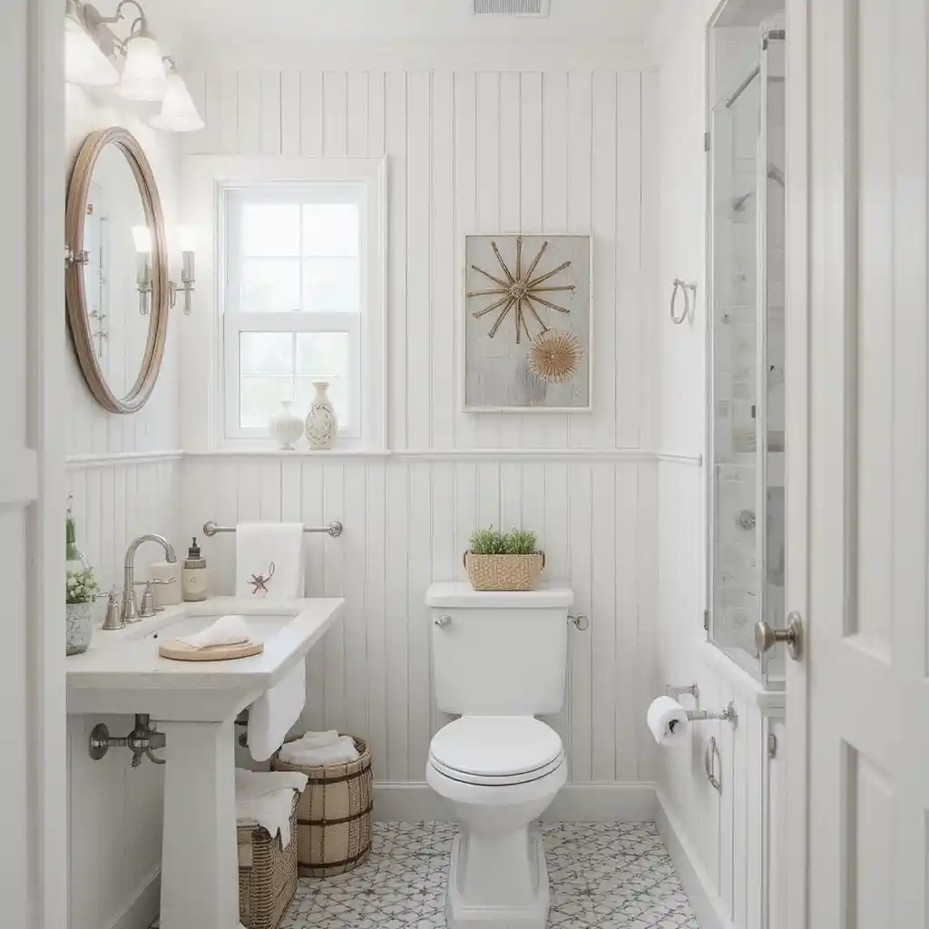Beadboard Walls for a Coastal Look