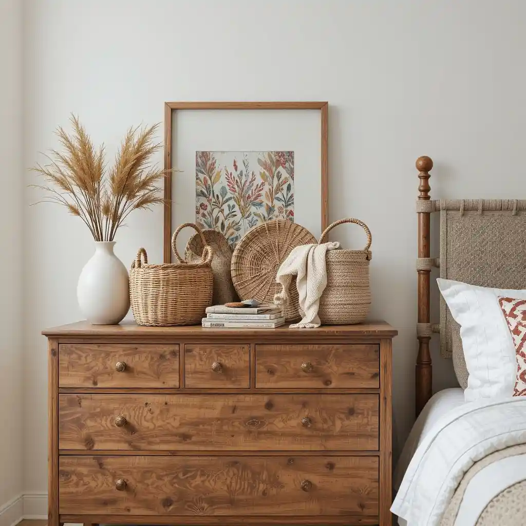 Boho Chic with Woven Baskets