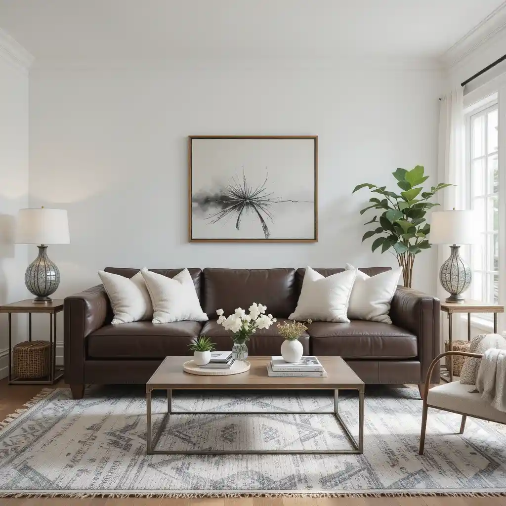 Bright White Accents for Contrast
