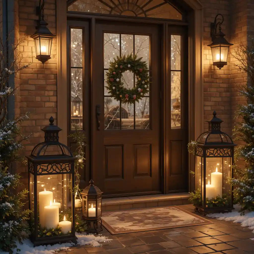 Candlelit Lanterns on Entryways