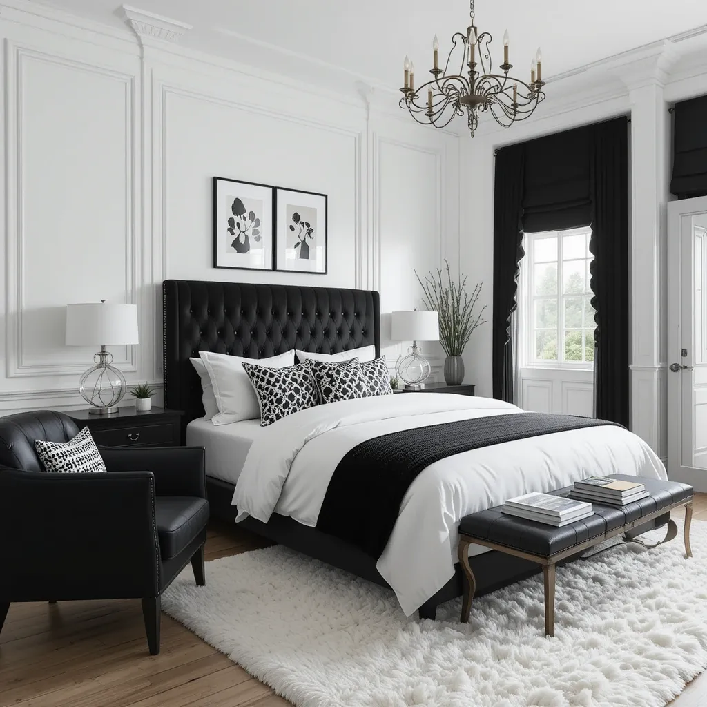 Chic Black and White Contrast