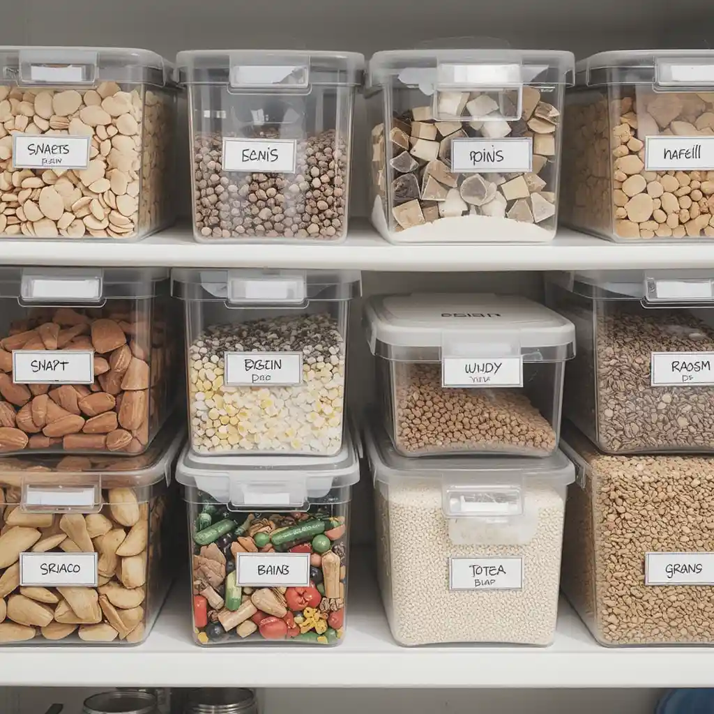 Clear Bins for Categorized Storage